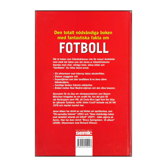 Janne Adeen: Den Totalt Nödvändiga Boken Med Fantastiska Fakta Om Fotboll