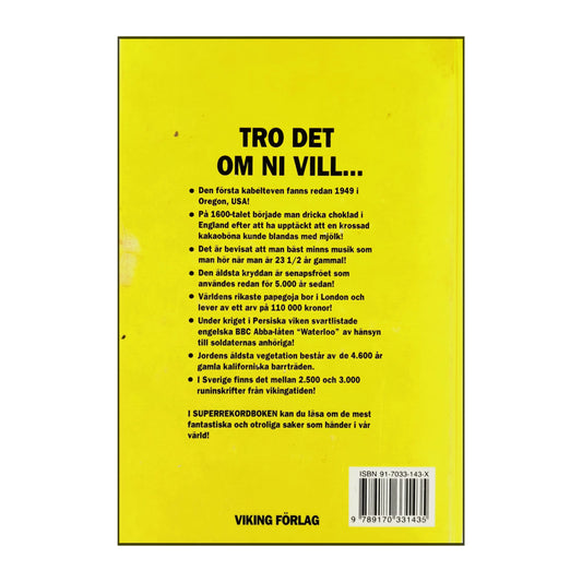 Superrekordboken: Märkvärdigheter Från A Till Ö