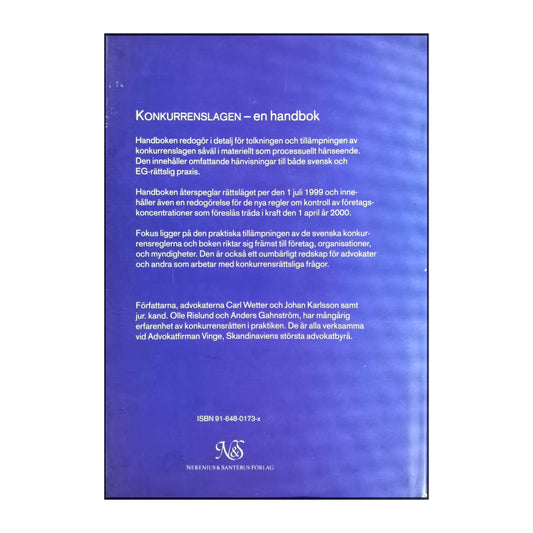 Konkurrenslagen En Handbok