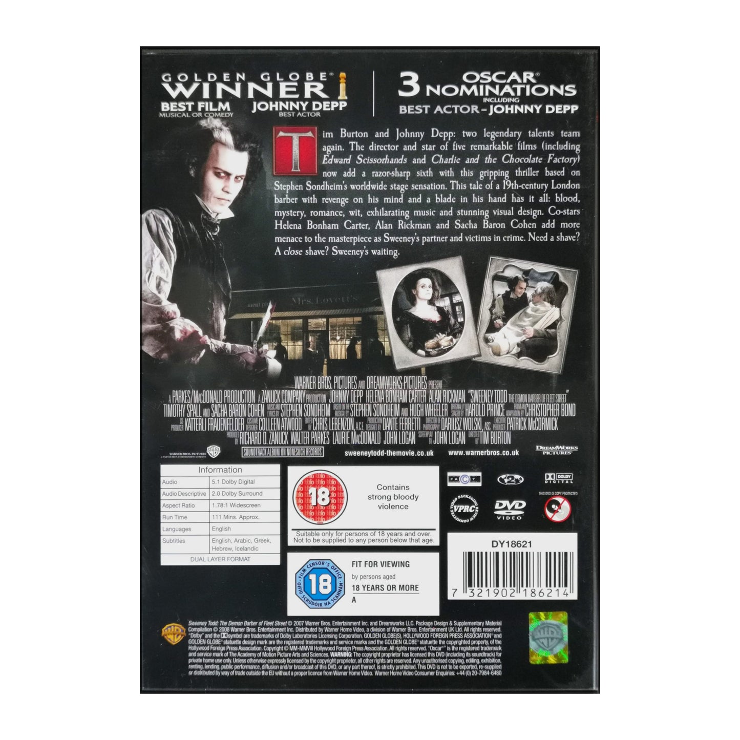 Sweeney Todd: The Demon Barber Of Fleet Street