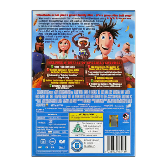 Cloudy With A Chance Of Meatballs