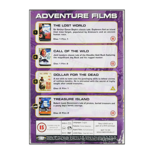 4 Great Dvd Movies Adventure Films