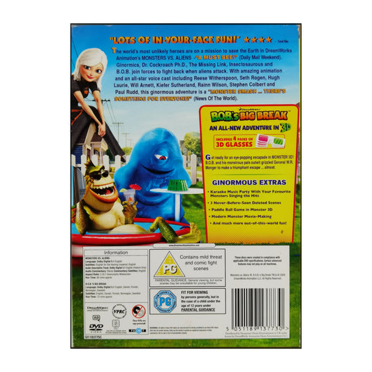Monsters Vs Aliens + B.O.B.'S Big Break
