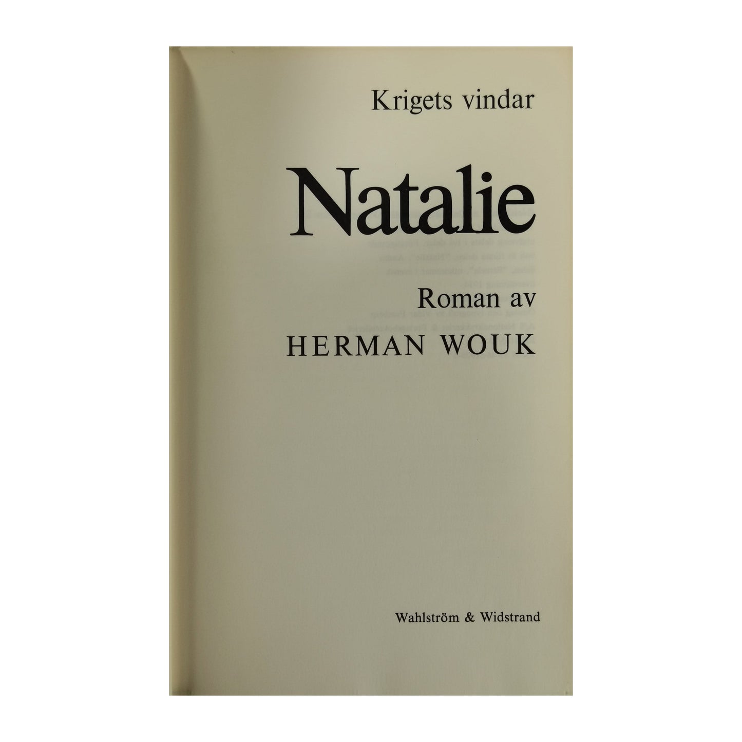 Herman Wouk: Krigets Vindar Natalie