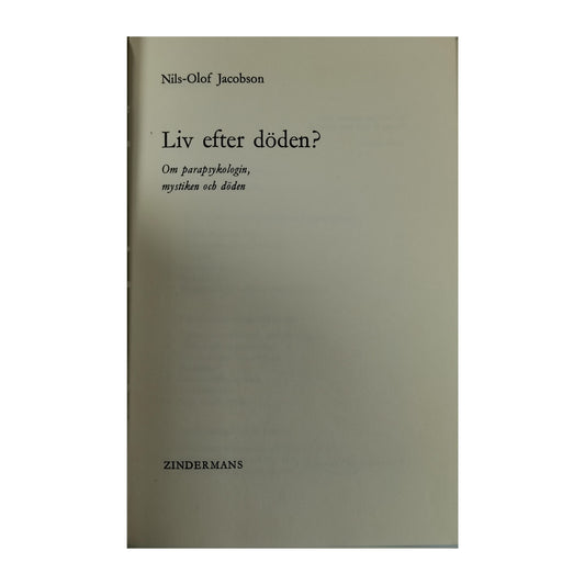 Nils-Olof Jacobson: Liv Efter Döden