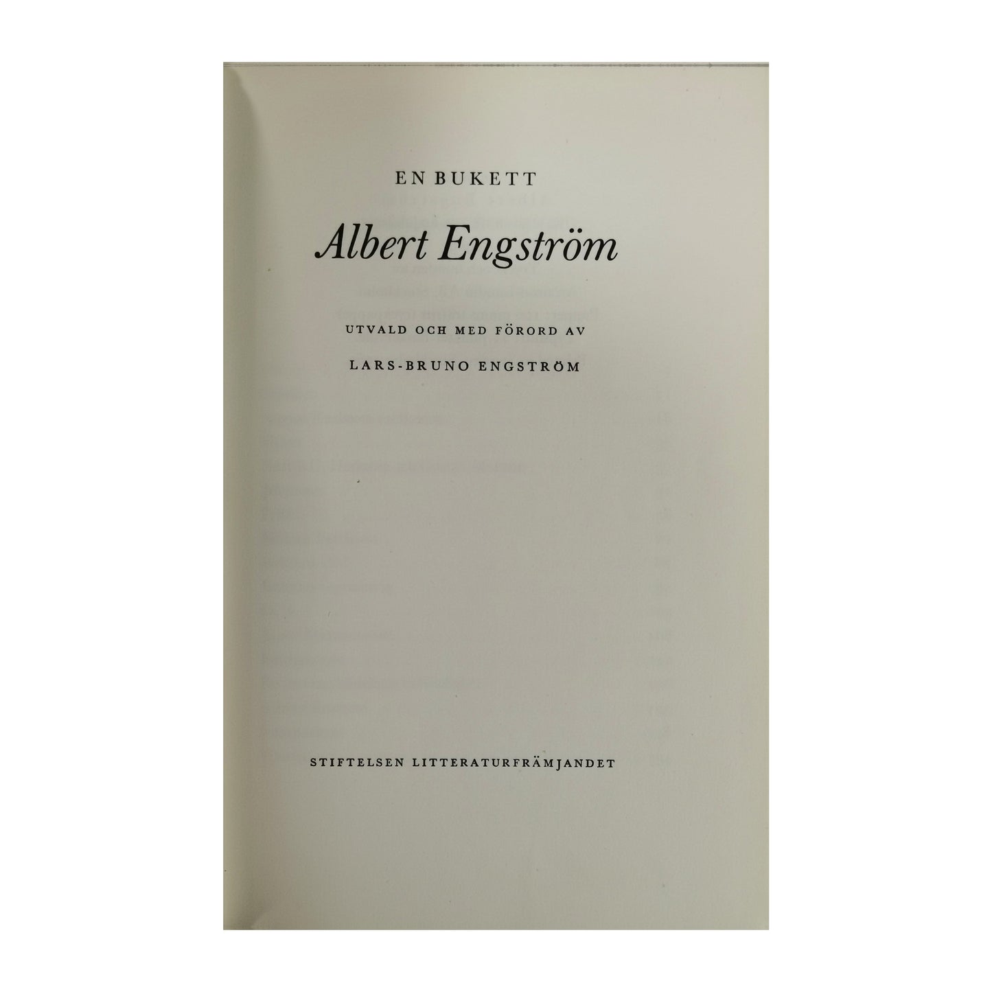 Albert Engström: En Bukett
