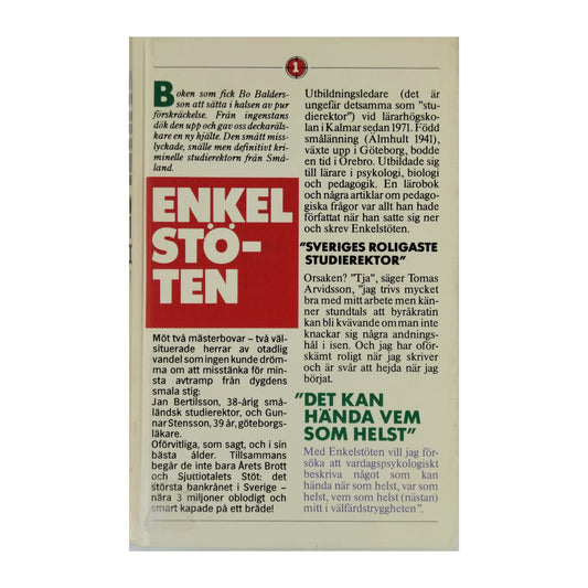 Tomas Arvidsson: Enkelstöten