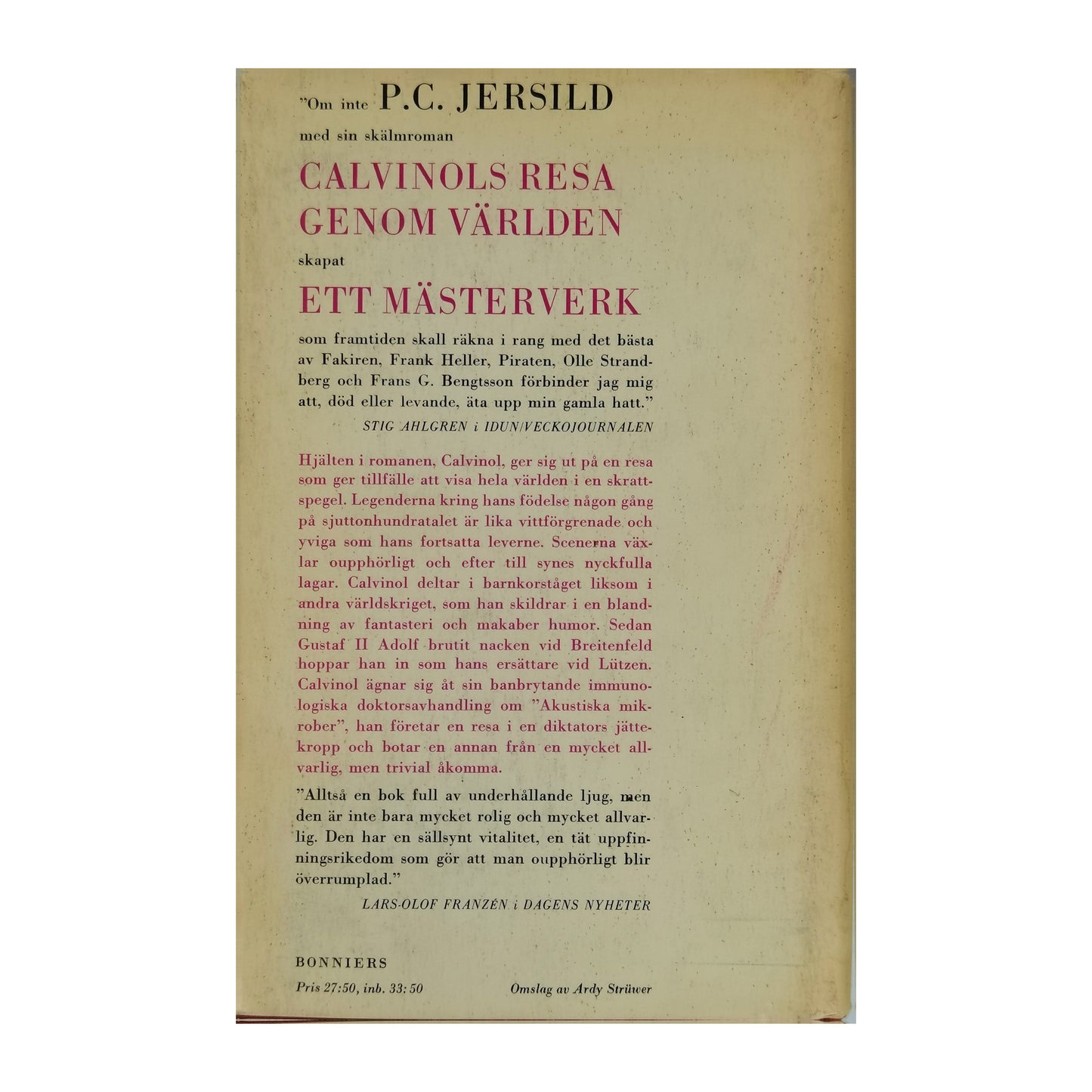 P. C. Jersild: Calvinols Resa Genom VäRlden