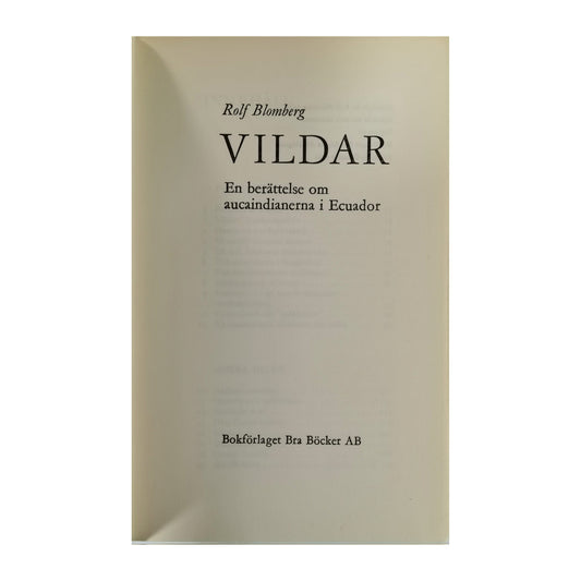 Rolf Blomberg: Vildar