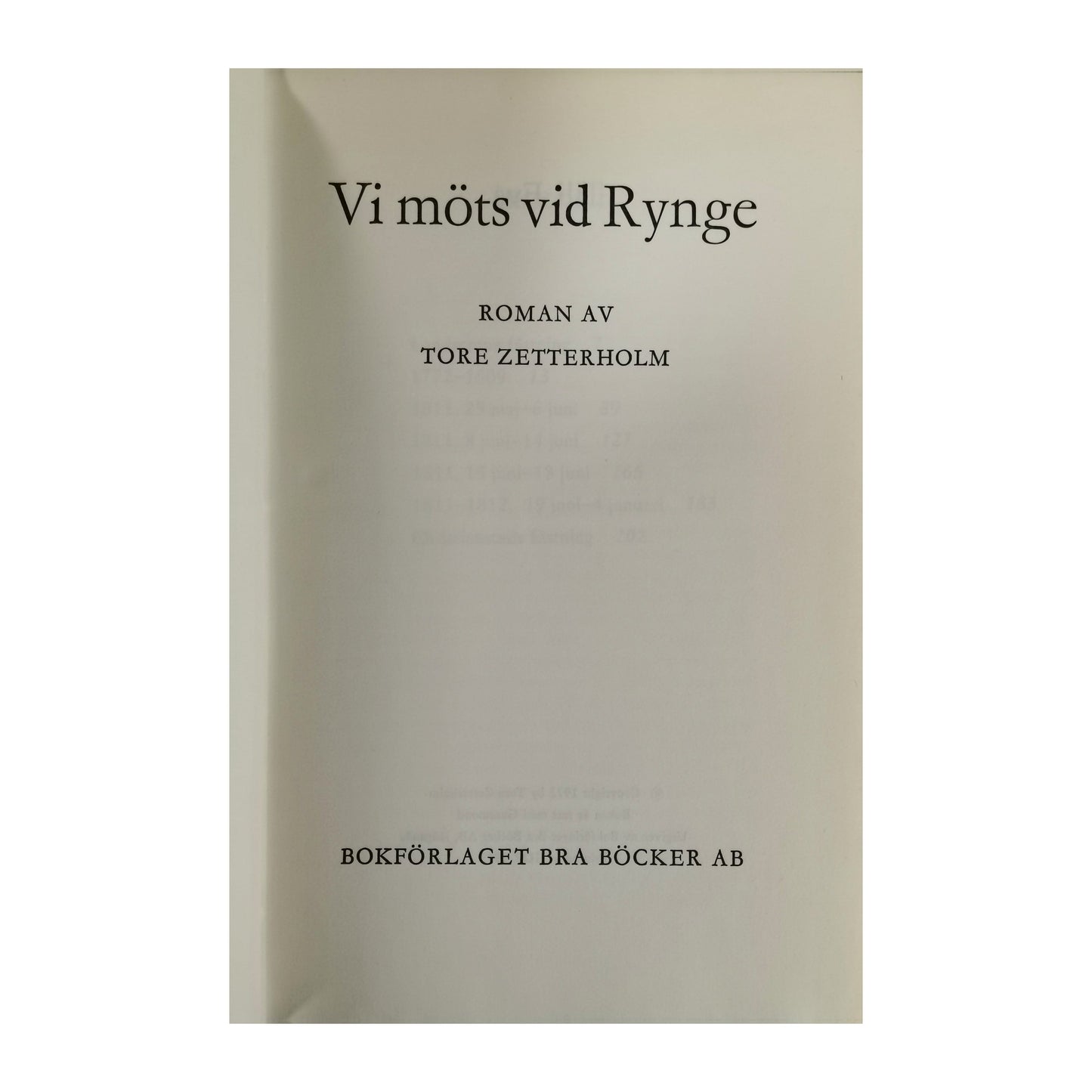 Tore Zetterholm: Vi Möts Vid Rynge