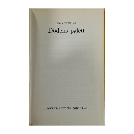 Joan Fleming: Dödens Palett