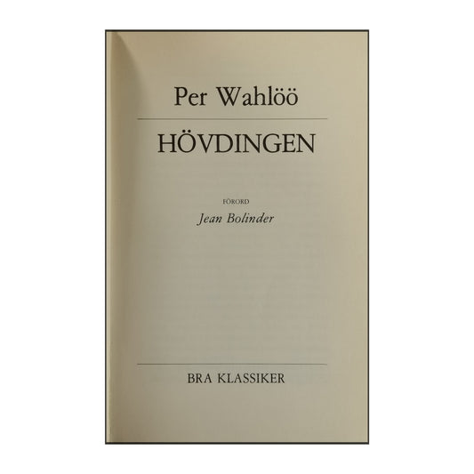 Per Wahlöö: Hövdingen