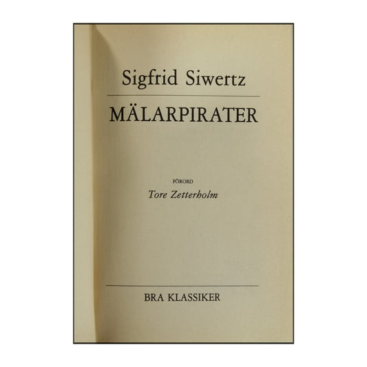 Sigfrid Siwertz: Mälarpirater