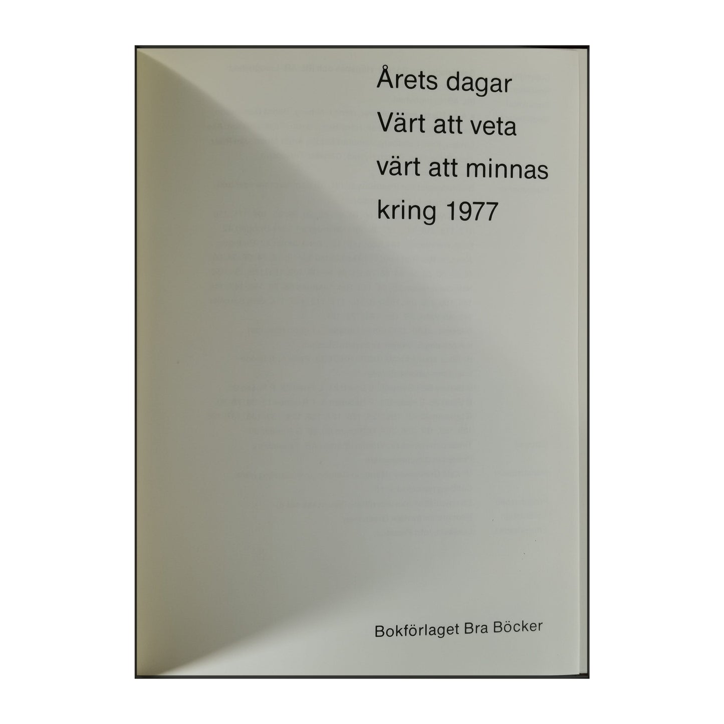 Årets Dagar 1977