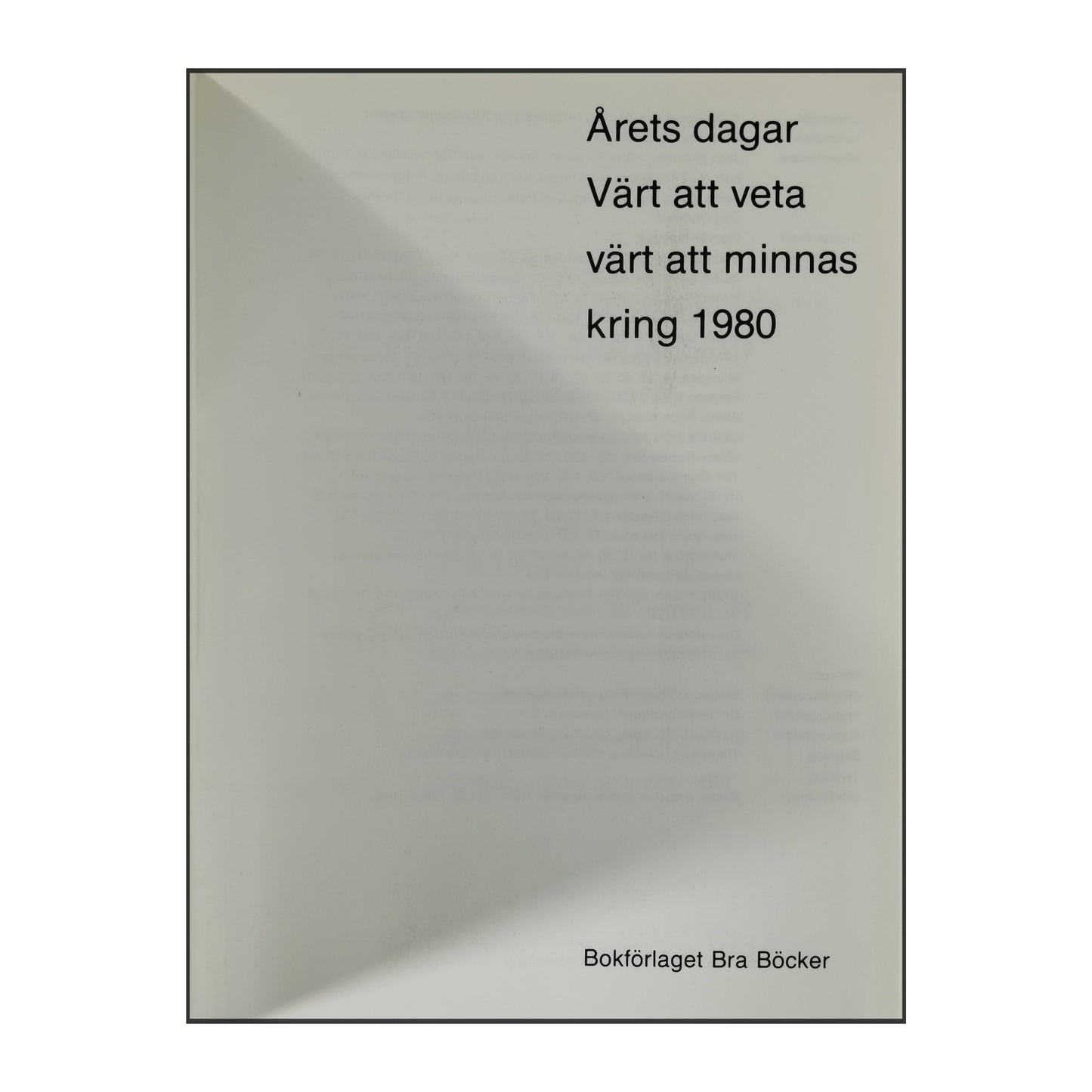 Årets Dagar 1980