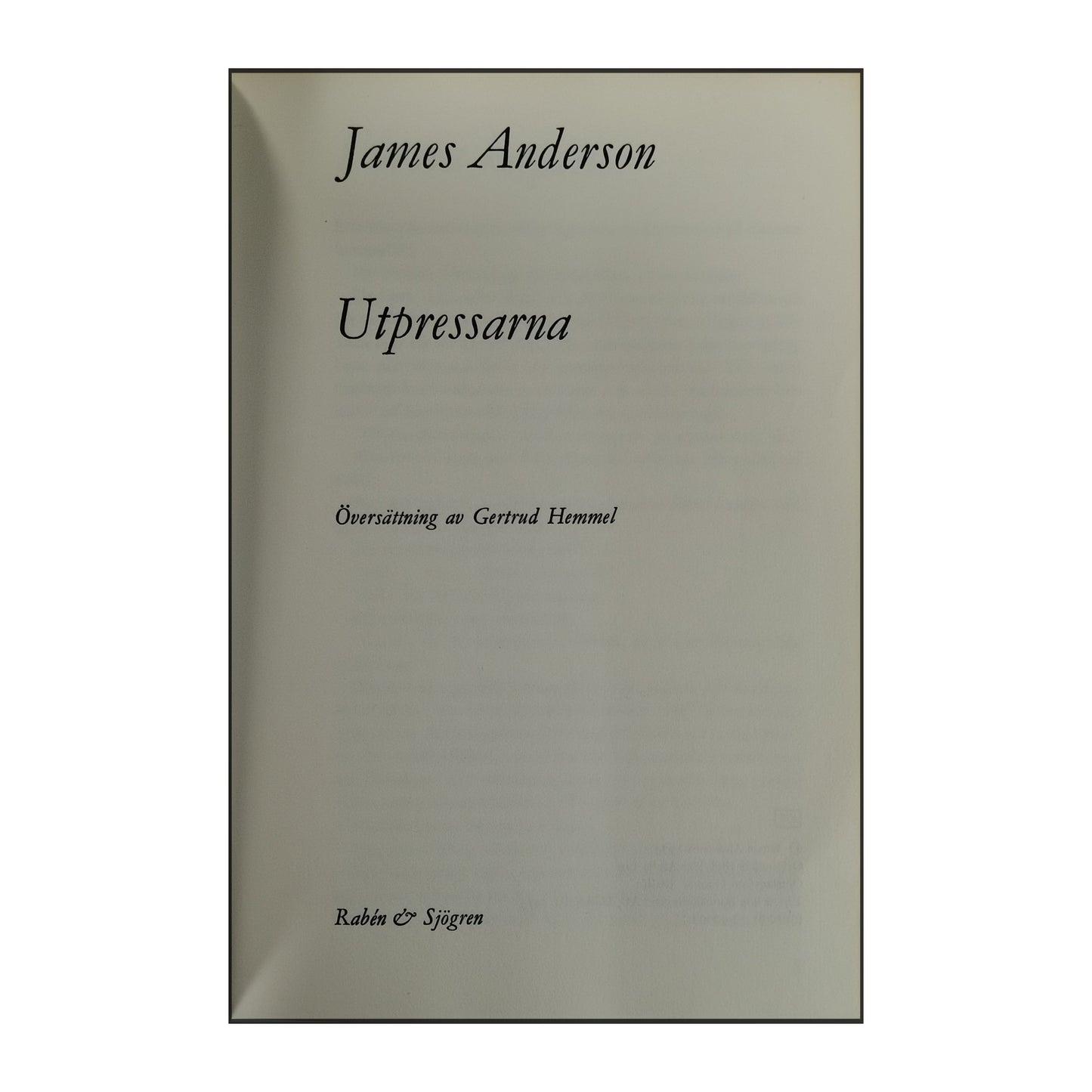 James Anderson: Utpressarna