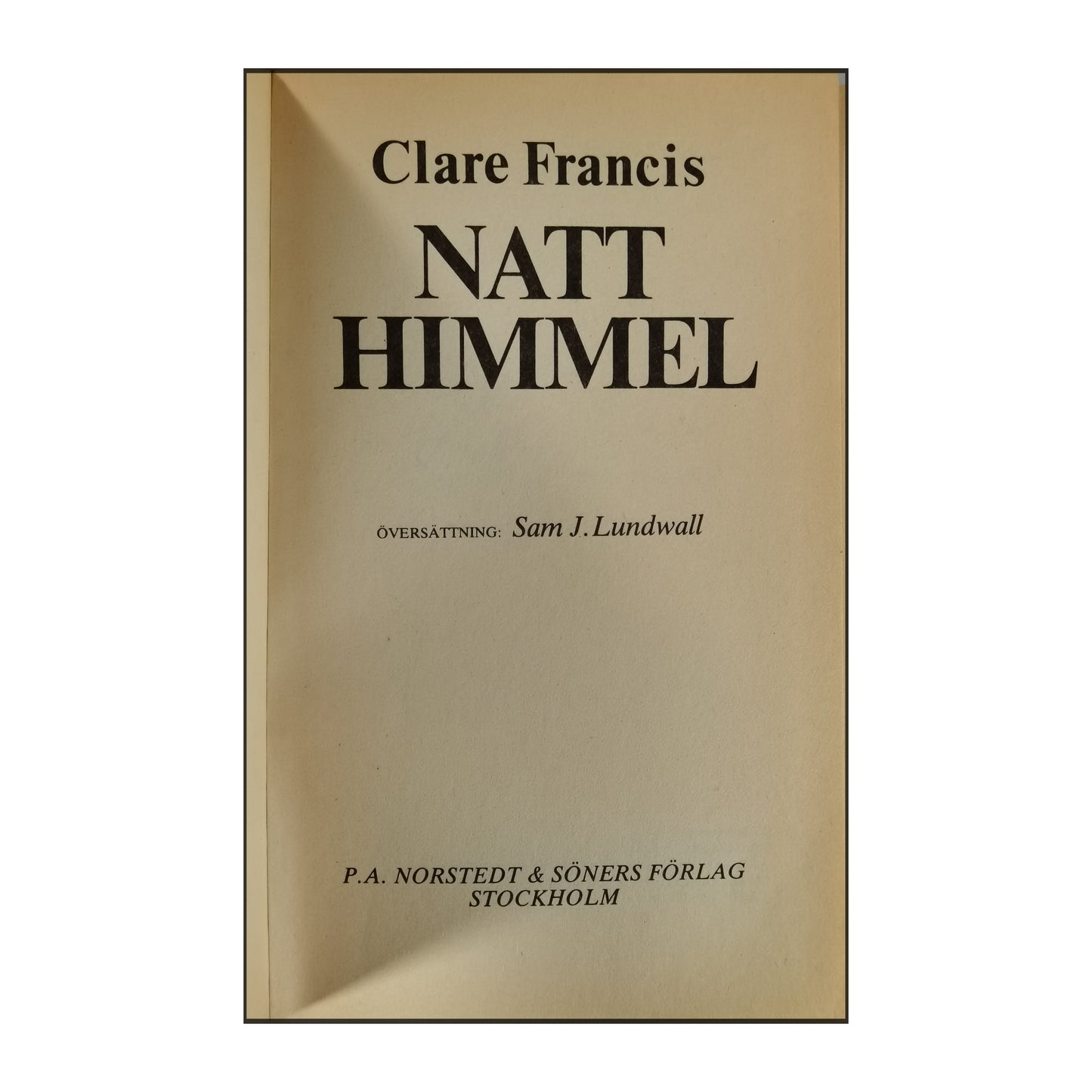 Clare Francis: Natthimmel