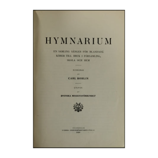 Carl Bohlin: Hymnarium