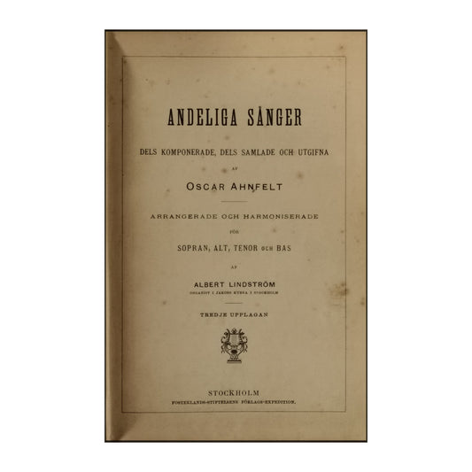 Oscar Ahnfelt: Andeliga Sånger