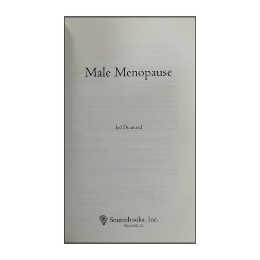 Jed Diamond: Male Menopause