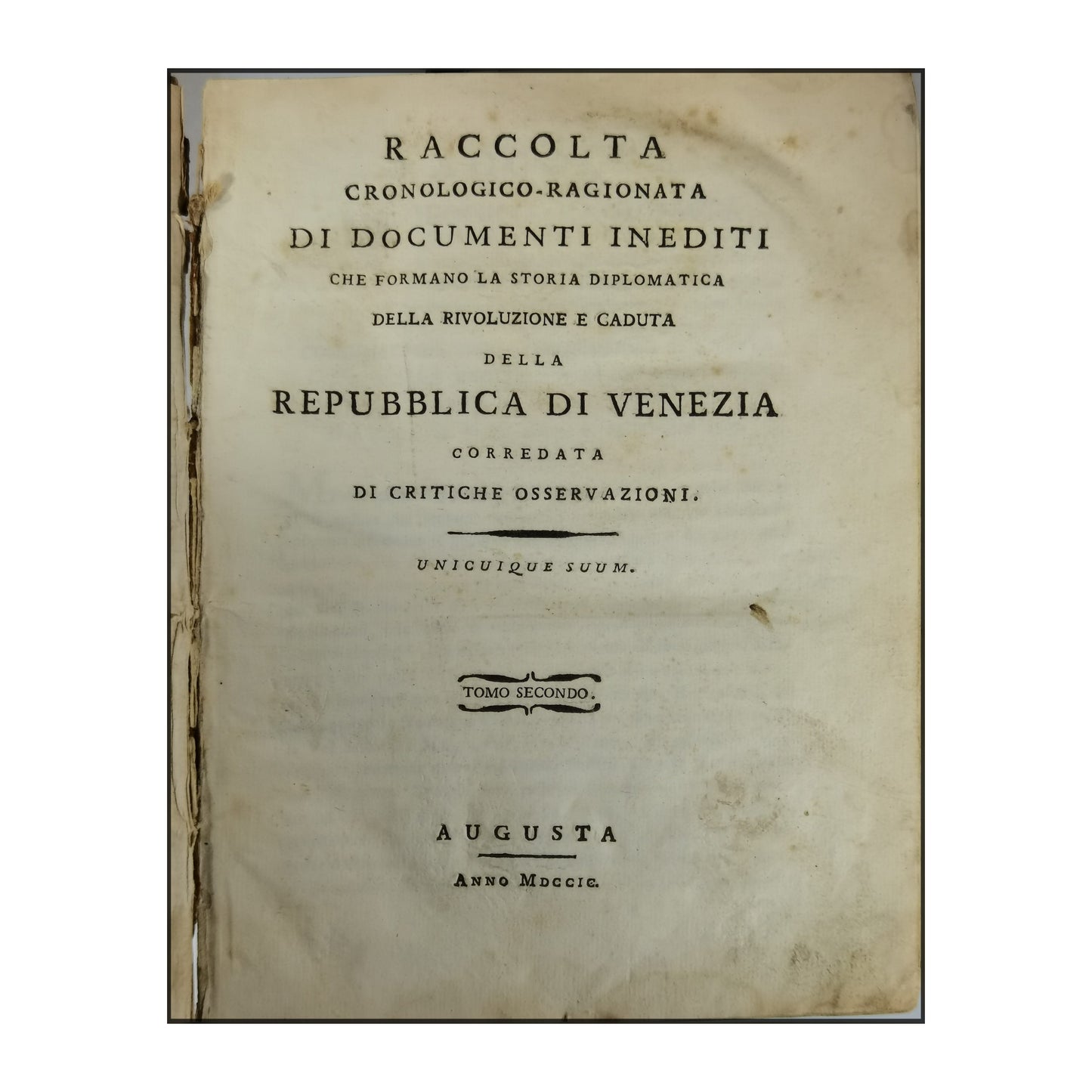 Raccolta Cronologico-Ragionata Di Documenti Inediti
