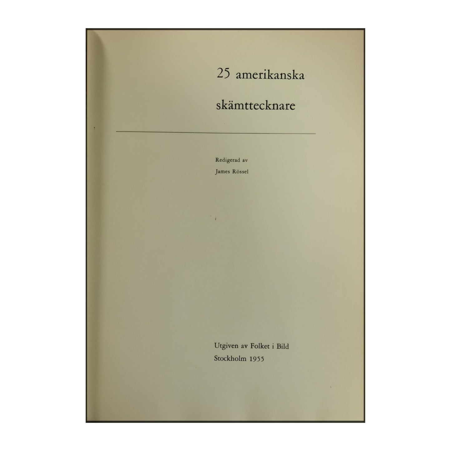 25 Amerikanska Skämttecknare