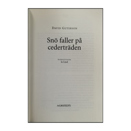 David Guterson: Snö Faller På Cederträden