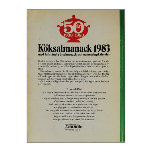 Köksalmanack 1933-1983