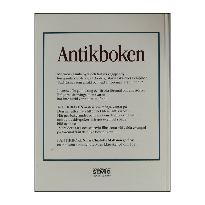 Charlotte Mattsson: Antikboken