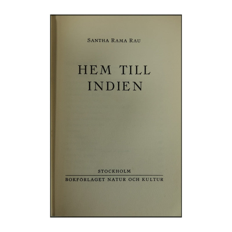 Santha Rama Rau: Hem Till Indien