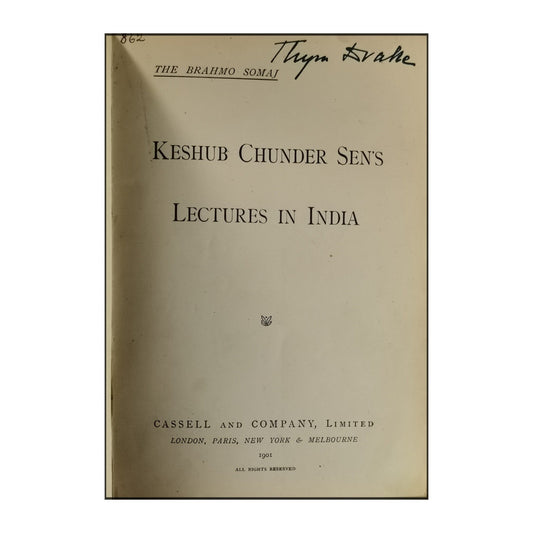 Keshub Chunder Sen'S Lectures In India
