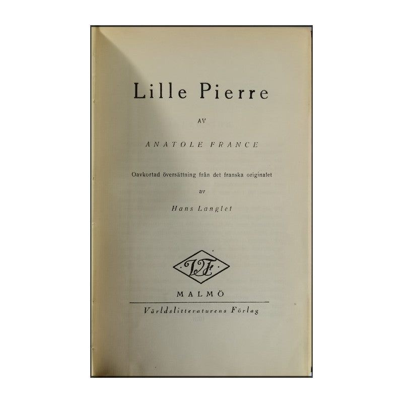 Anatole France: Lille Pierre