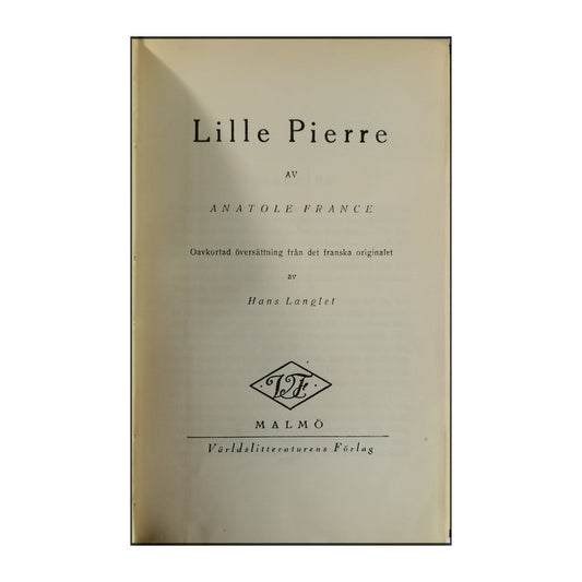 Anatole France: Lille Pierre