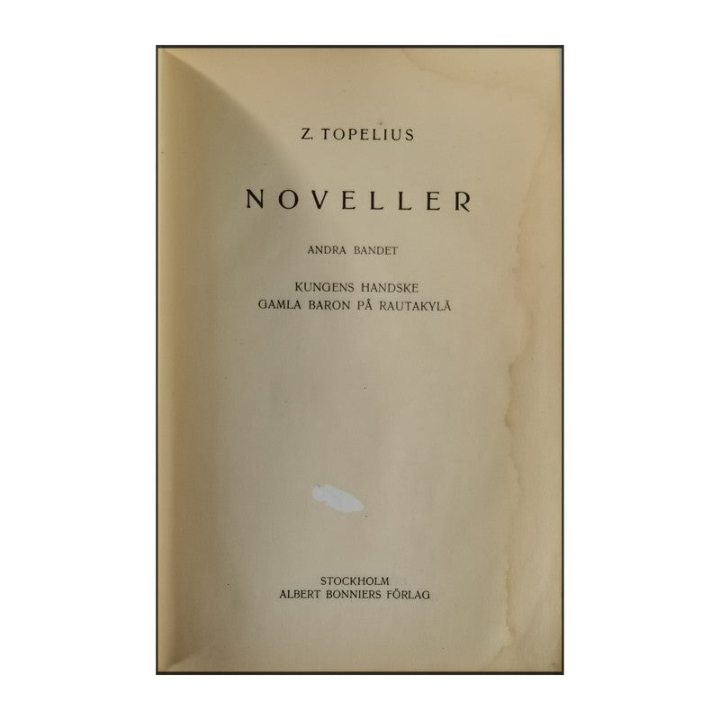 Zacharias Topelius: Noveller 2