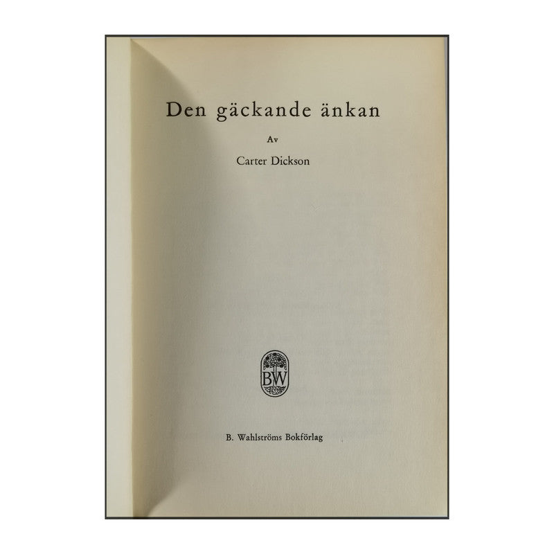 Carter Dickson: Den Gäckande Änkan