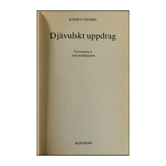 Barry Chubin: Djävulskt Uppdrag