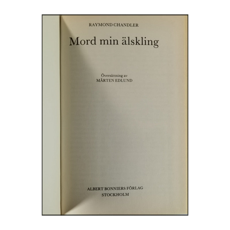 Raymond Chandler: Mord Min Älskling