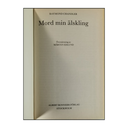 Raymond Chandler: Mord Min Älskling