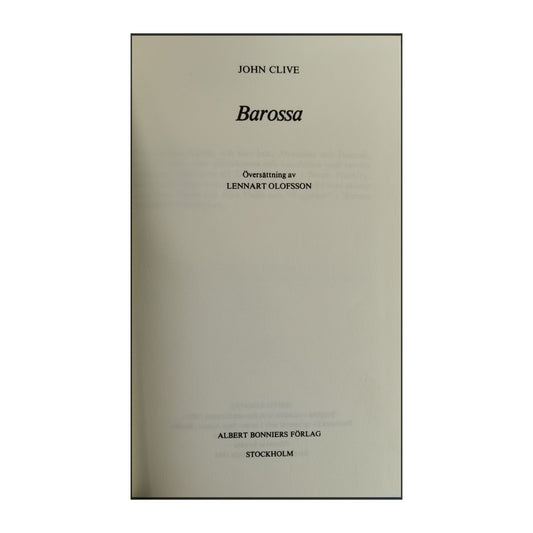 John Clive: Barossa