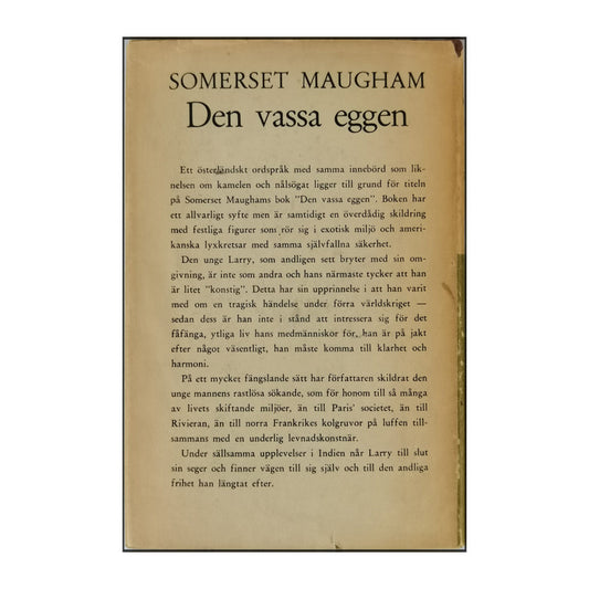 W. Somerset Maugham: Den Vassa Eggen