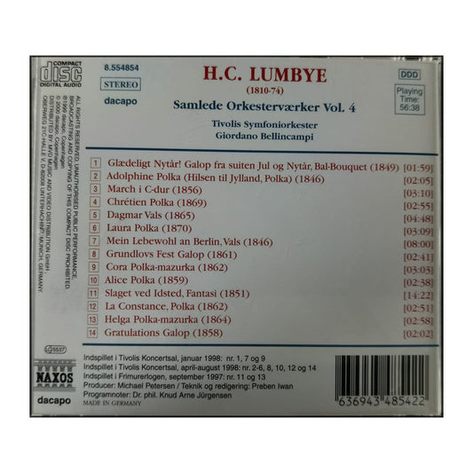 H.C. Lumbye: Samlede Orkesterværker  4