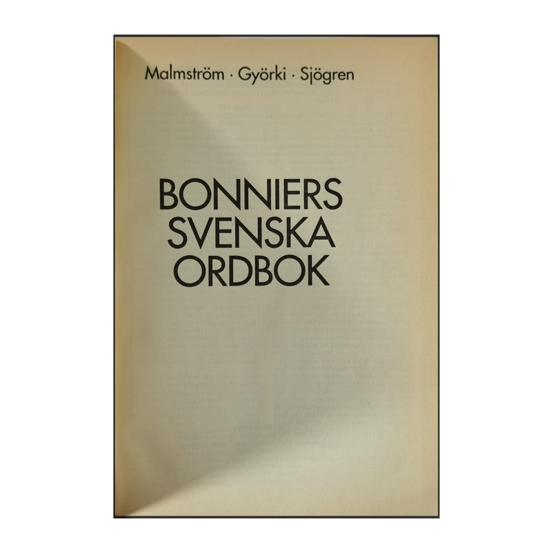 Bonniers Svenska Ordbok