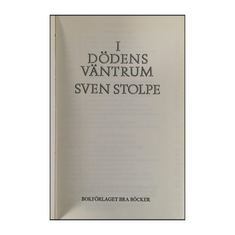 Sven Stolpe: I Dödens Väntrum