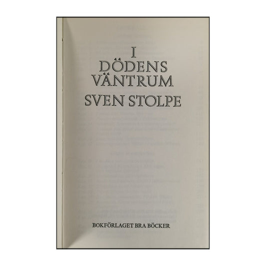 Sven Stolpe: I Dödens Väntrum