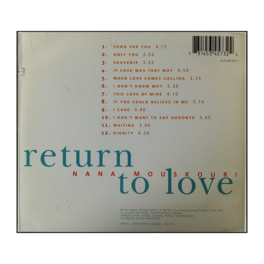 Nana Mouskouri: Return To Love