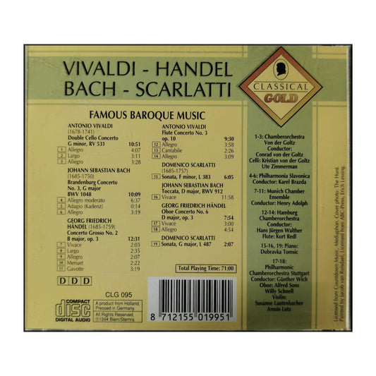 Vivaldi & Handel Bach & Scarlatti: Famous Baroque Music