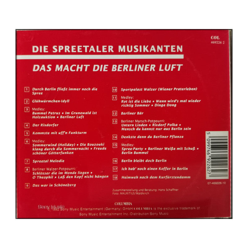 Die Spreetaler Musikanten: Das Macht Die Berliner Luft