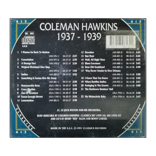 Coleman Hawkins: The Chronological Classics 1937-1939