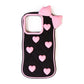 Hearts & Bow (Black Pink)