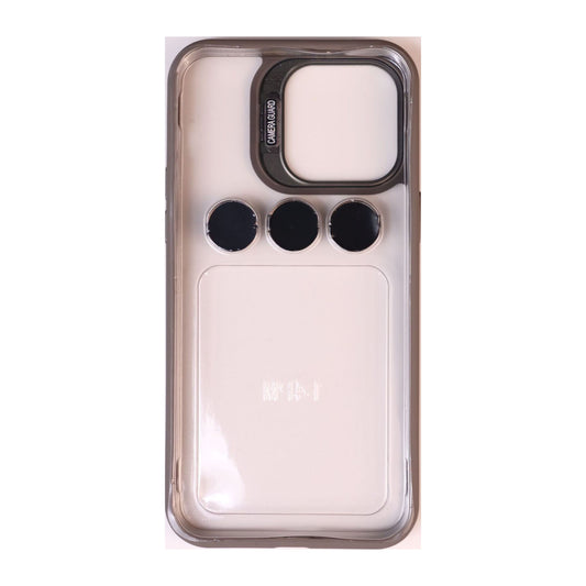 Frame & Lens Protector & Kickstand (Grey Transparent)
